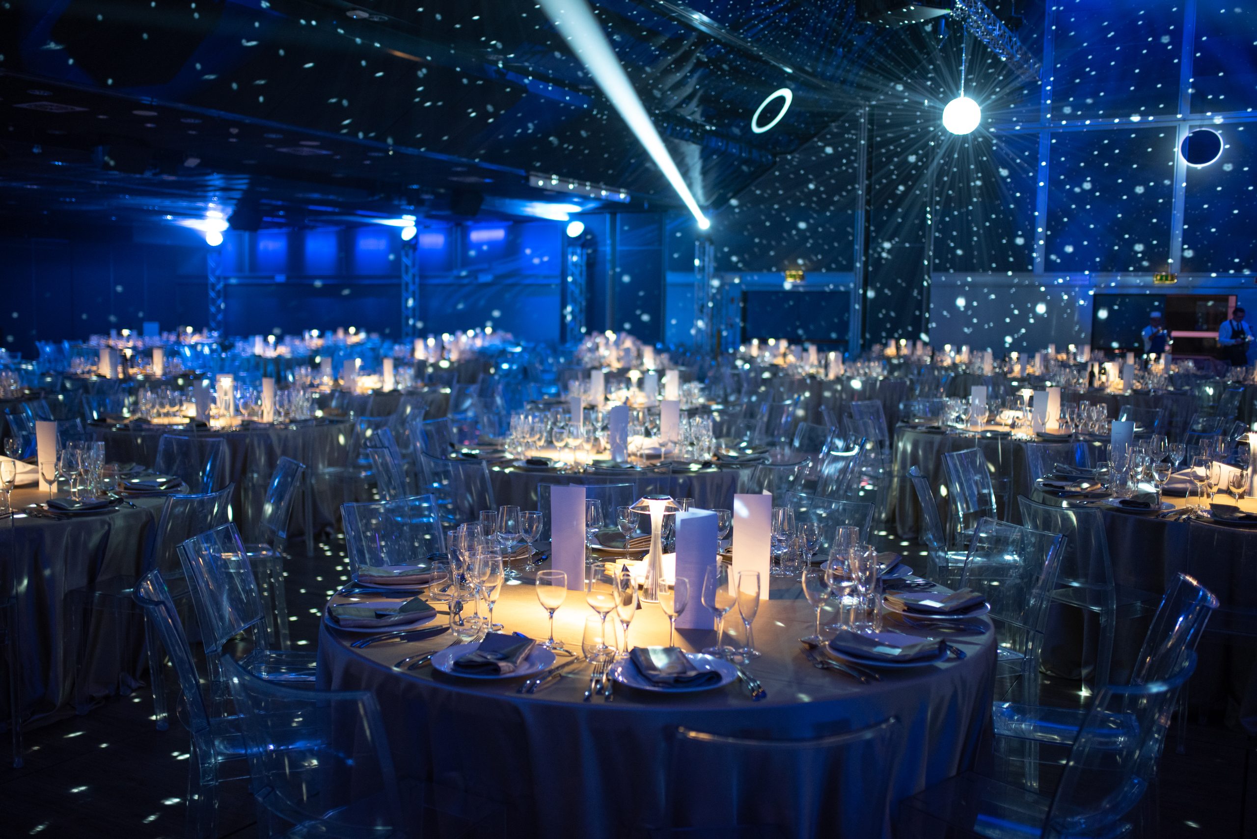 allestimento sala per cena di gala