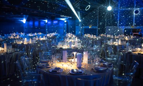 allestimento sala per cena di gala
